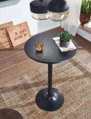 Bruxxi Barový stůl Oleg, 100 cm, černá