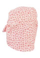 Sterntaler čepička dívčí s uzlem, krémová se srdíčky, bavlněný jersey UV 30+,1412160, 43