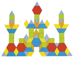 Goki Skládací puzzle - geometrické tvary