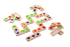 Plan Toys Domino - Ovoce a zelenina
