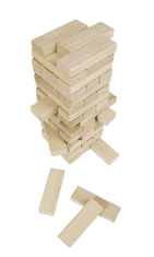 Goki Zábavná hra – Dřevěná věž Jenga natur