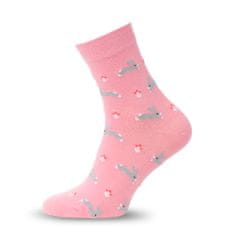 Aleszale 10x Bavlněné dlouhé dámské ponožky 35-39 - mix vzorů a barev
