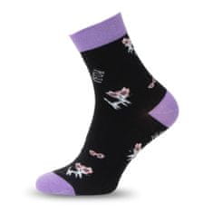 Aleszale 10x Bavlněné dlouhé dámské ponožky 35-39 - mix vzorů a barev