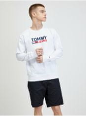 Tommy Jeans Bílá pánská mikina Tommy Jeans XL