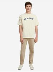 Tom Tailor Krémové pánské tričko Tom Tailor Denim XL