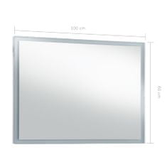 Petromila Koupelnové nástěnné zrcadlo s LED osvětlením 100 x 60 cm