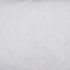 Greatstore Pelíšek pro psy šedý a bílý 110,5x80,5x26 cm lněný vzhled flís