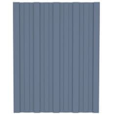 shumee Střešní panely 12 ks pozinkovaná ocel šedé 60 x 45 cm