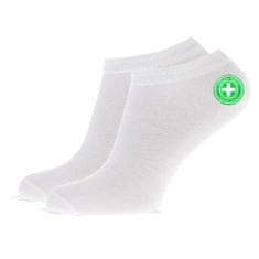10x Bambusové nízké ponožky Pohodlné pánské ponožky 44-46 - bílé