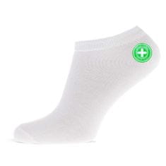 10x Bambusové nízké ponožky Pohodlné pánské ponožky 44-46 - bílé