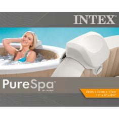 Greatstore Intex Opěrka hlavy Premium PureSpa bílá 28 x 23 x 17 cm pěnový molitan