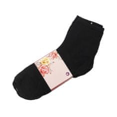 Aleszale 10x ženské bavlněné ponožky dlouhé formy 35-38 - Černá