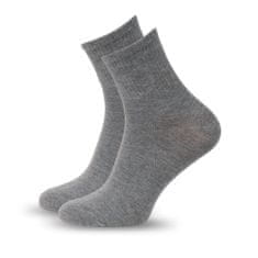 Aleszale 10x pánské šedé bavlněné ponožky 40-42
