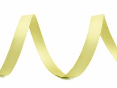 Kraftika 20m žlutozelená atlasová hedvábná stuha oboulící šíře 10 mm