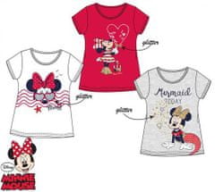 Javoli Dětské tričko krátký rukáv Disney Minnie vel. 128 bílé