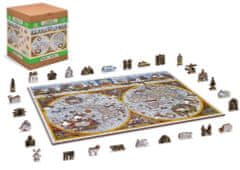 Wooden city Dřevěné puzzle Antická mapa Nova Terrarum 2v1, 1010 dílků EKO