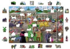 Wooden city Dřevěné puzzle Pařížské náměstí v Berlíně 2v1, 505 dílků EKO