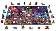 Wooden city Dřevěné puzzle Silvestr 2v1, 505 dílků EKO