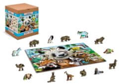 Wooden city Dřevěné puzzle Vítejte v džungli 2v1, 200 dílků EKO
