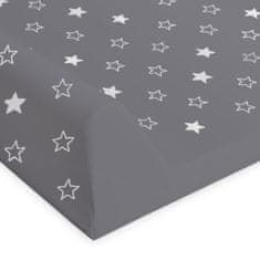 Ceba Baby CEBA Podložka přebalovací 2-hranná s pevnou deskou (50x80) Comfort Hvězdy tmavě šedá