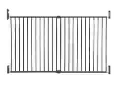 Dreambaby Zábrana bezpečnostní Broadway 2-panelová extra široká 76-134,5 cm šedá