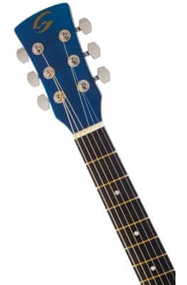  krásná elektroakustická kytara soundsation Yosemite DNCE-BLS dreadnought velké rezonantní tělo z lipového dřeva standardní menzura rozeta poziční tečky western styl