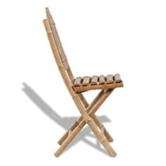 Petromila Skládací zahradní židle 2 ks bambusové