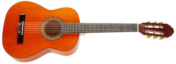 krásná růžová akustická kytara toledo Primera Student 12-NT s kratší menzurou pro děti studenty a lidi menšího vzrůstu lesklá povrchová úprava vrstvený korpus lipové dřevo