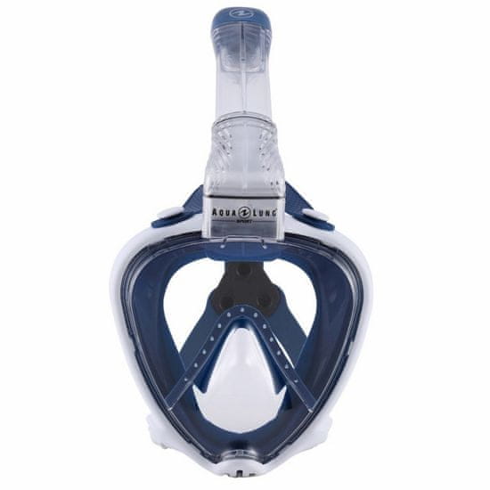 AQUALUNG Celoobličejová maska na šnorchlování SMARTSNORKEL XS/S bílá/modrá