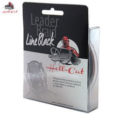 Hell-Cat Splétaná návazcová šňůra Leader Braid Line Black 20m 0.90mm/75kg