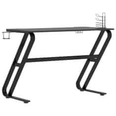 Greatstore Herní stůl s nohami ve tvaru ZZ černý 110 x 60 x 75 cm