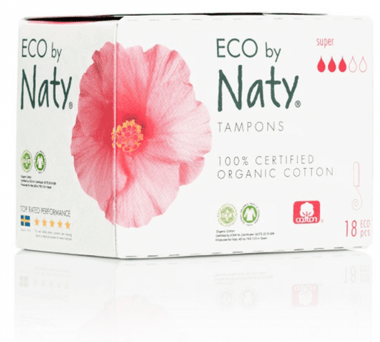 Naty Nature Babycare Dámské ECO tampóny - super (18 ks)