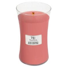 Woodwick Svíčka oválná váza , Meloun a růžový kristal, 609.5 g