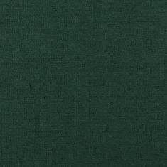 Greatstore Masážní polohovací křeslo tmavě zelené textil