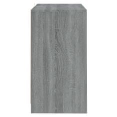 Greatstore Příborník šedý sonoma 70 x 41 x 75 cm dřevotříska
