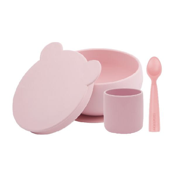 Minikoioi Set na stolování BLW I - Pinky Pink