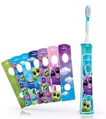 Philips Sonický elektrický zubní kartáček dětský s bluetooth zelený
