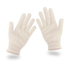 NANDY Klasické zimní rukavice s pěti prsty - béžový 