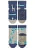 ponožky ABS protiskluzové chodidlo AIR, 2 páry, safari, modré, šedé 8032220, 22