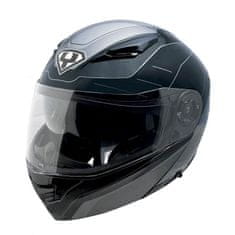 YOHE Výklopná moto helma Yohe 950-16 Barva Black-Grey, Velikost M (57-58)