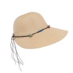 Aleszale Dámský slaměný plážový klobouk – béžový