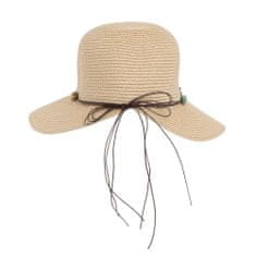 Aleszale Dámský slaměný plážový klobouk – béžový