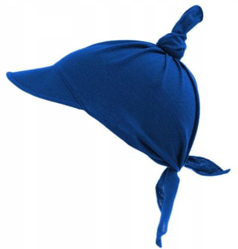 NANDY Bavlněný šátek na léto /dětská čepice - tmavě modrá