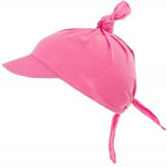NANDY Bavlněný šátek na léto /dětská čepice - růžová