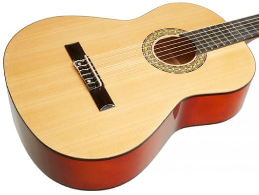  krásna akustická gitara toledo Primera Spruce 44-NT pre deti študentov a ľudí lesklá povrchová úprava vrstvený korpus lipové drevo