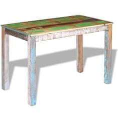 Vidaxl Jídelní stůl masivní recyklované dřevo 115 x 60 x 76 cm