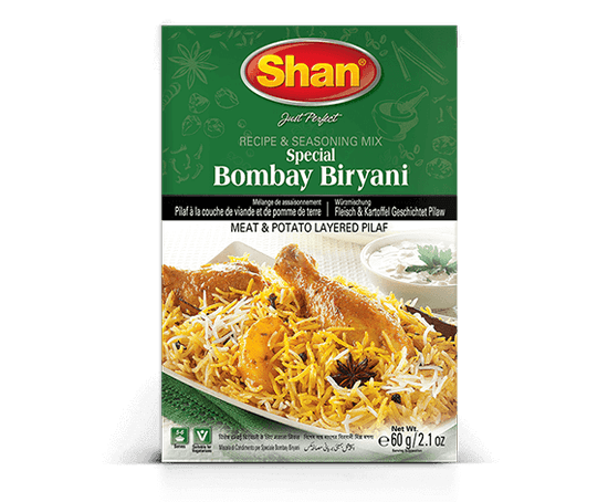 Shan Směs koření pro vrstvený pilaf s masem a bramborami / Bombay Biryani 60g