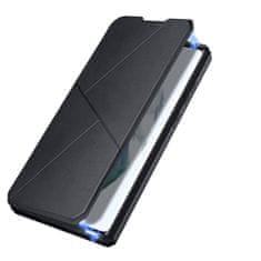 Dux Ducis Skin X knížkové kožené pouzdro na Samsung Galaxy S22 Ultra, černé
