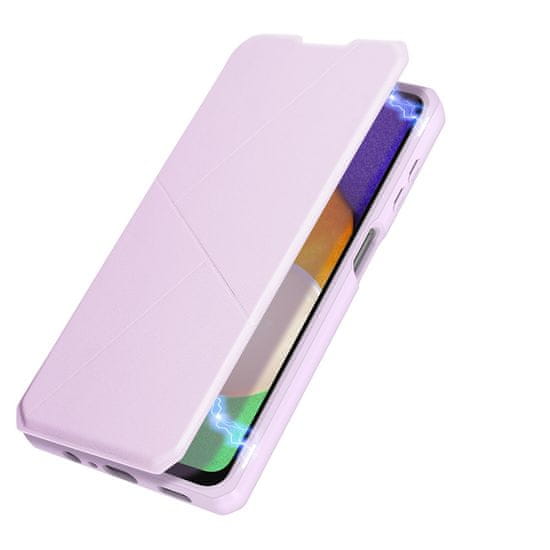 Dux Ducis Skin X knížkové kožené pouzdro na Samsung Galaxy A13 5G, růžové