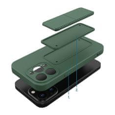 MG Kickstand silikonový kryt na iPhone 13, mint